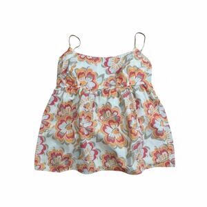 2010 GAP Floral Babydoll Tank Top - Size M | Y2K Boho Cami